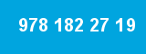 978 182 27 19 978 182 27 19